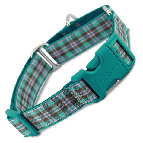 burberry style plaid martingale dog collar|More.